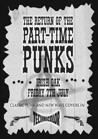 Part Time Punks 7th July Poster
